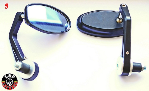 ของเข้า กระจกปลายแฮนด์ L&amp;P ท่อ Z800 เคฟราแท้ ทรง AKRAPOVIC 8500 ทั้งชุดพร้อมคอ กระจกทรง ZRM 900