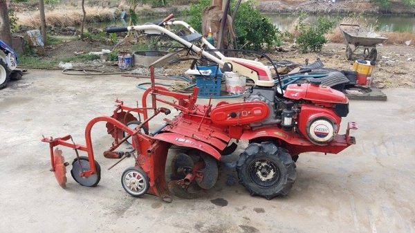 นำเข้าจากญี่ปุ่น รถพรวนดินเดินตาม SHIBAURA รุ่น KJ652 เก่าญี่ปุ่น ขนาด 6.5 แรง หมุนแฮนด์ได้