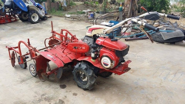 นำเข้าจากญี่ปุ่น รถพรวนดินเดินตาม SHIBAURA รุ่น KJ652 เก่าญี่ปุ่น ขนาด 6.5 แรง หมุนแฮนด์ได้