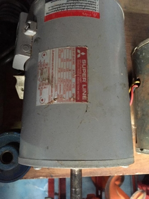 ขายมอเตอร์ 0.5HP MITSUBISHI มือสองครับ