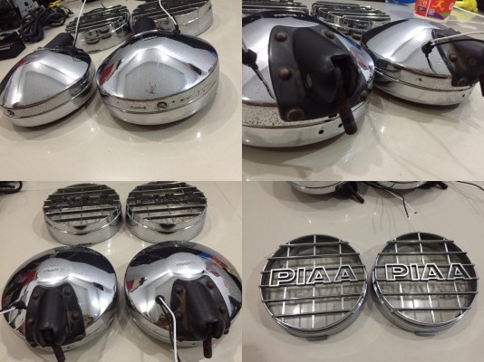 ขาย-ไฟ Sport light PIAA 7" สีเหลือง มือสอง แถมแตร Mitsuba Arena II !!