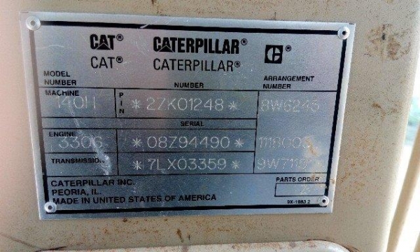 รถเกรด CAT 140H #2ZK01248 รถนำเข้าจากUSA มี Scatify ราคาไม่แพง สภาพพร้อมใช้งาน สนใจติดต่อ ใหม่ 061-4194022