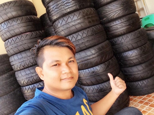 ยาง\%14-20"&amp;ล้อมือ2 *ล้อใหม่ซิ่ง ถูกๆ ล้ออะไหล่บางญี่ปุ่น(บาง,เดฟ)เหลือง ชุดหมี ชุดซิ่ง