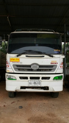 ขายรถบรรทุก 10 ล้อดัมพ์ HINO MEGA 380 แรงม้าปี 2550 มีระบบลากพ่วง ราคา 1800000