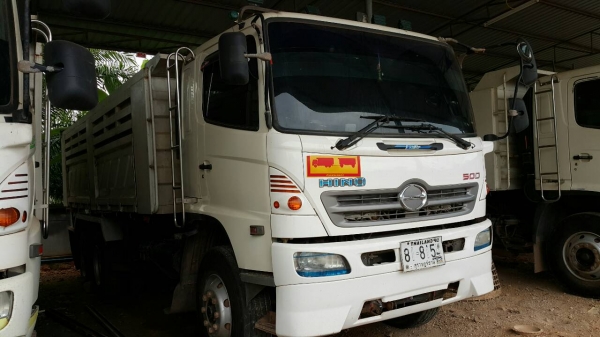 ขายรถบรรทุก 10 ล้อดัมพ์ HINO MEGA 380 แรงม้าปี 2550 มีระบบลากพ่วง ราคา 1800000
