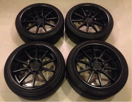 ADV1 ขอบ18 5รู120 หน้า 8.5 นิ้ว ET+30 หลัง 9.5 นิ้ว ET+30 ใส่ Series 3 E36 E46 E90 พร้อมยางปี13