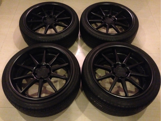 ADV1 ขอบ18 5รู120 หน้า 8.5 นิ้ว ET+30 หลัง 9.5 นิ้ว ET+30 ใส่ Series 3 E36 E46 E90 พร้อมยางปี13