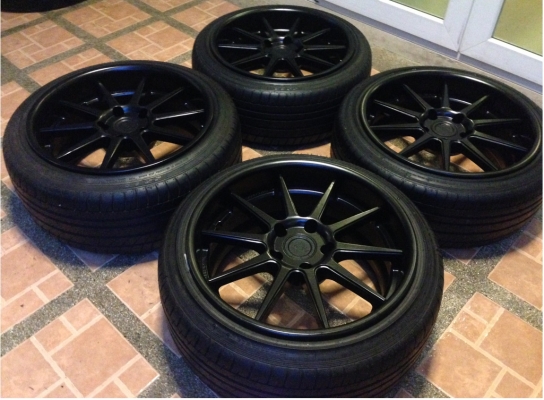 ADV1 ขอบ18 5รู120 หน้า 8.5 นิ้ว ET+30 หลัง 9.5 นิ้ว ET+30 ใส่ Series 3 E36 E46 E90 พร้อมยางปี13