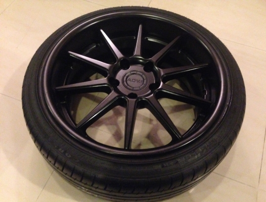 ADV1 ขอบ18 5รู120 หน้า 8.5 นิ้ว ET+30 หลัง 9.5 นิ้ว ET+30 ใส่ Series 3 E36 E46 E90 พร้อมยางปี13
