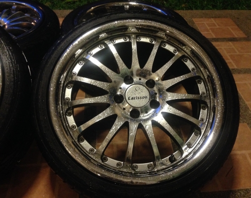 ล้อ18 Carlsson 2/16 5รู112 หน้า 8นิ้ว ET+35 หลัง 9นิ้ว ET+35 ใส่ BENZ W124 W202 W210 CLK SLK ได้เลย