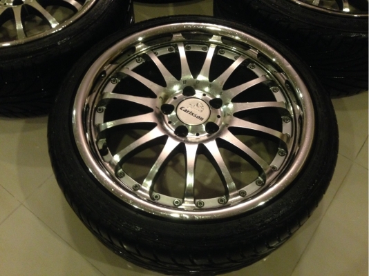 ล้อ18 Carlsson 2/16 5รู112 หน้า 8นิ้ว ET+35 หลัง 9นิ้ว ET+35 ใส่ BENZ W124 W202 W210 CLK SLK ได้เลย
