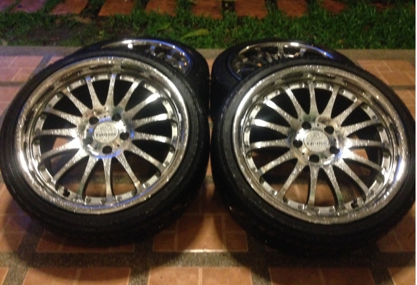 ล้อ18 Carlsson 2/16 5รู112 หน้า 8นิ้ว ET+35 หลัง 9นิ้ว ET+35 ใส่ BENZ W124 W202 W210 CLK SLK ได้เลย