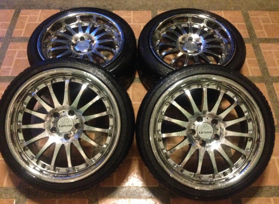 ล้อ18 Carlsson 2/16 5รู112 หน้า 8นิ้ว ET+35 หลัง 9นิ้ว ET+35 ใส่ BENZ W124 W202 W210 CLK SLK ได้เลย