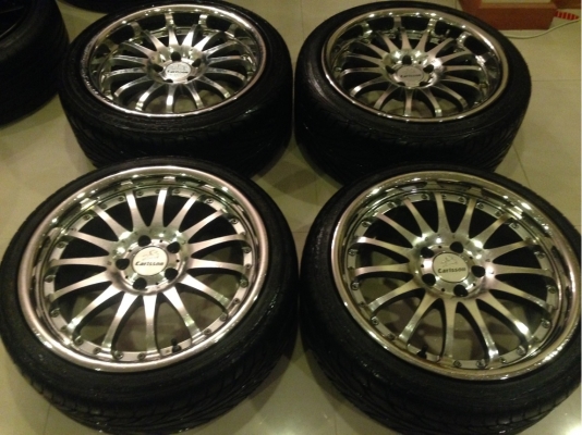 ล้อ18 Carlsson 2/16 5รู112 หน้า 8นิ้ว ET+35 หลัง 9นิ้ว ET+35 ใส่ BENZ W124 W202 W210 CLK SLK ได้เลย