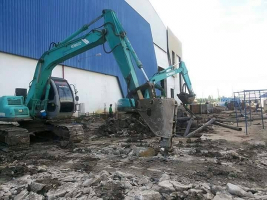 ขายรถแบคโฮ sk120  mark5 พร้อมหัวเจาะ