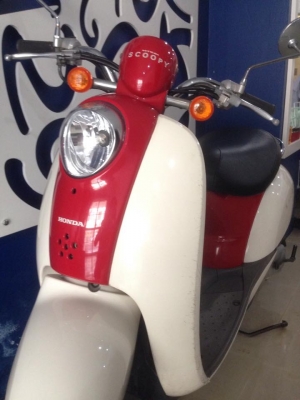Honda scoopy crea 50cc 4จังหวะ สีขาวแดง
