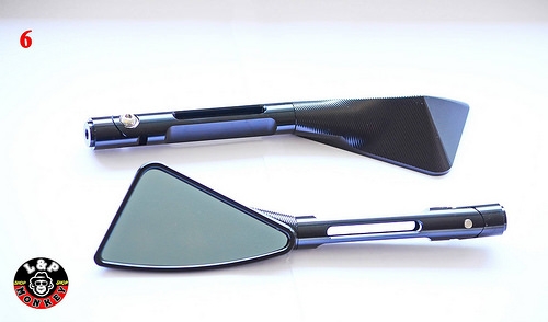 ของเข้า กระจกปลายแฮนด์ L&amp;P ท่อ Z800 เคฟราแท้ ทรง AKRAPOVIC 8500 ทั้งชุดพร้อมคอ กระจกทรง ZRM 900