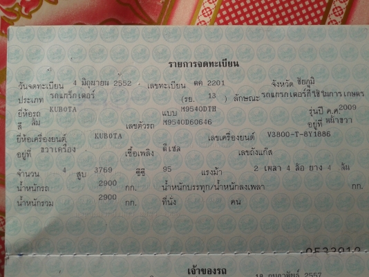KUBOTA M9540 พร้อมอุปกรณ์ 5ชิ้นแถมหมดเลยครับ