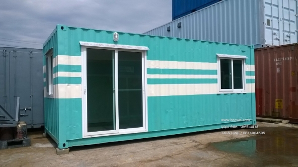 ตู้คอนเทนเนอร์ตกแต่งเป็นออฟฟิศ พร้อมใช้งาน 20 ฟุต 120,000 บาทเท่านั้น