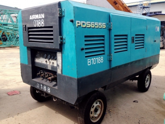 เครื่องปั๊มลม Airman PDS655S#68-4B10188 จากญี่ปุ่น สนใจโทร. 080-6565422 (หนิง)