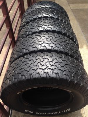 ยาง All BF goodrich 265 70 16 ปี09 จำนวน5เส้น
