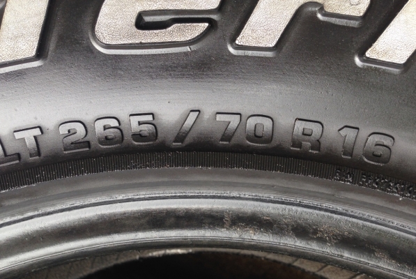 ยาง All BF goodrich 265 70 16 ปี09 จำนวน5เส้น