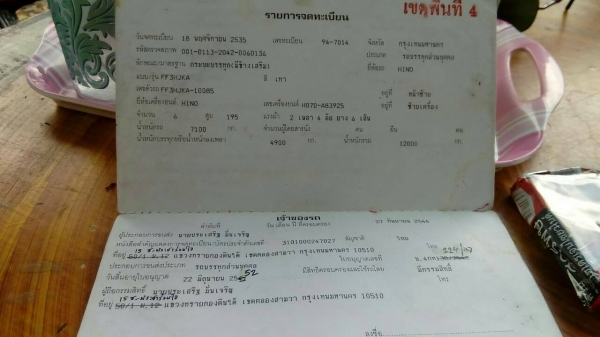 หกล้อ ฮีโน้ FF 3H195 แอร์ เวอร์ ทิฟฟี ค็อกสูง ช่วงยาว 7.20ม ยาง900 สภาพดีพร้อมใช้งาน ทะเบียนพร้อมโอน หกล้อ ฮีโน้ FF 3H195 แอร์ เวอร์ ทิฟฟี ค็อกสูง ช่วงยาว 7.20ม ยาง900 สภาพดีพร้อมใช้งาน ทะเบียนพร้อมโอน