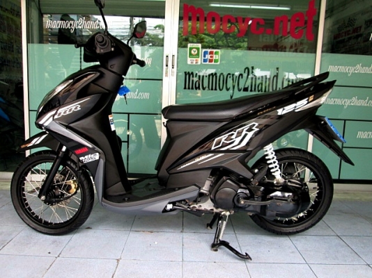 MIO 125 i สีดำ ลาย RR ตัวใหม่ล้อดำ รถเดือน ธันวาคม ปี 57 ไมล์ 7 พันโล ฟรีโอน  แถม 4 รายการ