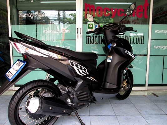 MIO 125 i สีดำ ลาย RR ตัวใหม่ล้อดำ รถเดือน ธันวาคม ปี 57 ไมล์ 7 พันโล ฟรีโอน  แถม 4 รายการ