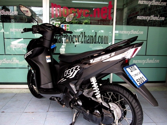 MIO 125 i สีดำ ลาย RR ตัวใหม่ล้อดำ รถเดือน ธันวาคม ปี 57 ไมล์ 7 พันโล ฟรีโอน  แถม 4 รายการ