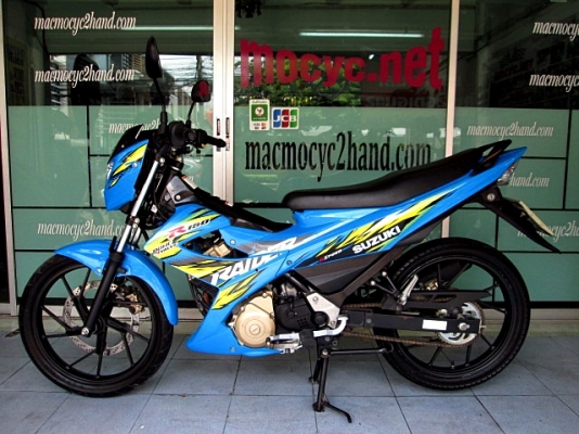 RAIDER 150 สีฟ้าลายใหม่ ยอดนิยม รถเดือน กรกฎาคม ปี 57ไมล์ 6 พันโล เดิมสวย   แถม 3รายการ 40900