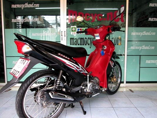 SPARK 115 i  (สต๊าทมือ) สีดำแดง รถเดือน มิถุนายน ปี 57 ไมล์ 5 พันโล รถที่ประหยัดน้ำมันที่สุด แถม 3 รายการ