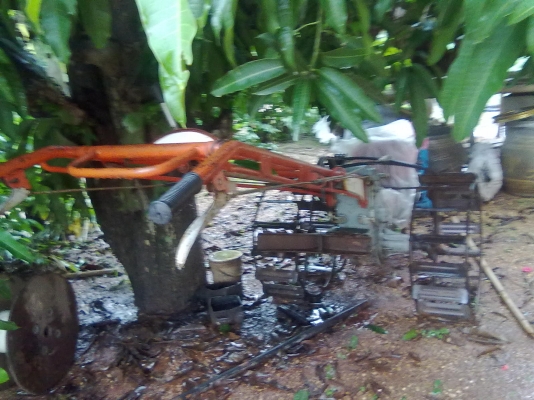 รถไถเดินตามช้างเหล็กหกเพลาพร้อมเครื่องคูโบต้าอีที 11 แรง