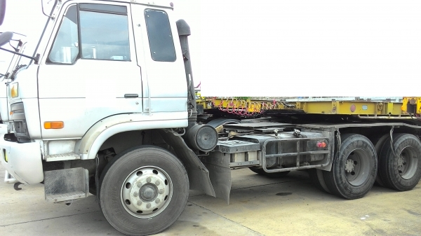 หัวลาก UD 290 แรงCWM430HTพร้อมหาง 2 เพลาพื้นเรียบยาว10เมตร