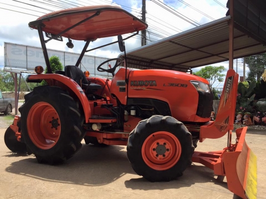 ขายรถไถ Kubota L3608(4WD) พร้อมใบมีดและผานพรวน รถพร้อมใช้งาน