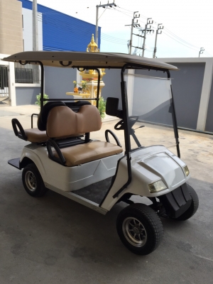 รถกอล์ฟไฟฟ้าแถวเดียว  4 ที่นั่ง  ชาร์จไฟบ้าน