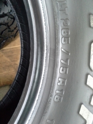 BF All USA. 265/70/16 ปี11 สภาพสวยๆ 1ชุด