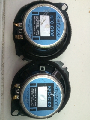 ลำโพงKENWOOD KFC-C102 4นิ้ว 2ทาง 70W กรวยโพลี มือ2 ญี่ปุ่น