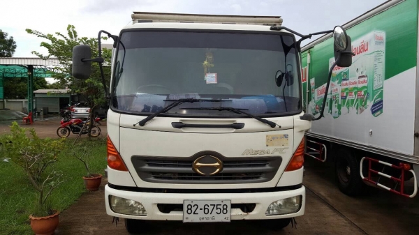 ขาย 6 ล้อ ตู้แห้ง 3 บาน ยาว 5.50 เมตร HINO MEGA ปี 48 เครื่องเดิม JO5C 145 แรงม้า คัสซีสวยตลอดเส้น เก๋งบางเดิม ภายในสวย ทะเบียนพร้อมโอนครับ