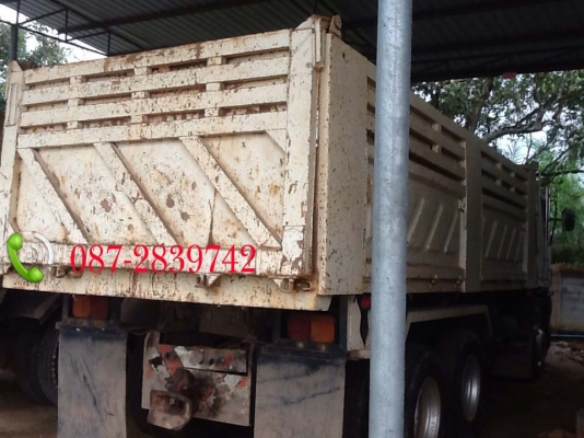 ขายรถดั้มพ์ 10 ล้อ 2 เพลา มีระบบลากจูง HINO MEGA 320 แรงม้า