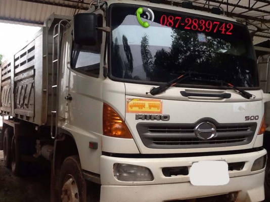 ขายรถดั้มพ์ 5 คัน 10 ล้อ 2 เพลา มีระบบลากจูง HINO ซีรี่ย์ 500 / 380 แรงม้า