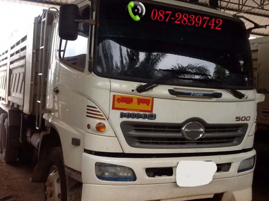 ขายรถดั้มพ์ 5 คัน 10 ล้อ 2 เพลา มีระบบลากจูง HINO ซีรี่ย์ 500 / 380 แรงม้า