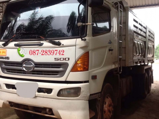 ขายรถดั้มพ์ 5 คัน 10 ล้อ 2 เพลา มีระบบลากจูง HINO ซีรี่ย์ 500 / 380 แรงม้า