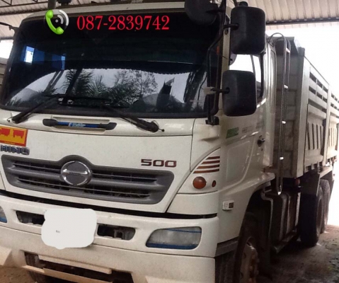 ขายรถดั้มพ์ 5 คัน 10 ล้อ 2 เพลา มีระบบลากจูง HINO ซีรี่ย์ 500 / 380 แรงม้า
