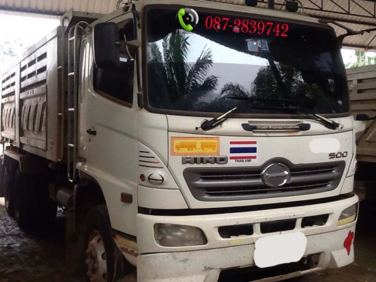 ขายรถดั้มพ์ 5 คัน 10 ล้อ 2 เพลา มีระบบลากจูง HINO ซีรี่ย์ 500 / 380 แรงม้า