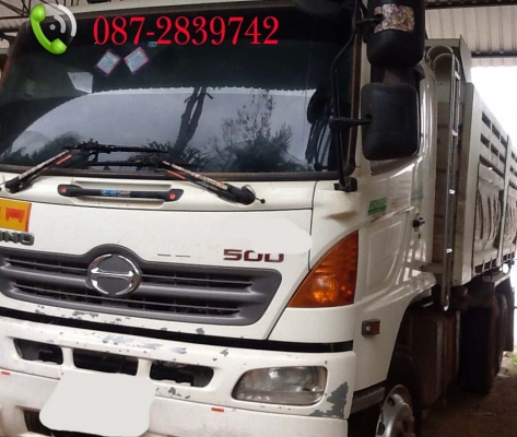 ขายรถดั้มพ์ 5 คัน 10 ล้อ 2 เพลา มีระบบลากจูง HINO ซีรี่ย์ 500 / 380 แรงม้า