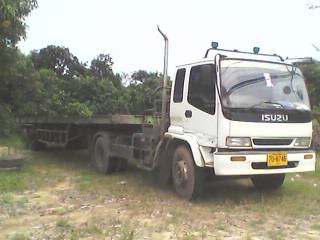 ขาย 6 ล้อ หัวลาก ISUZU DEGA 6HE1 195 แรง + หางพื้นเรี้ยบ 2 เพลา 12 เมตร สวยพร้อมใช้งาน แยกขาย หัวลากราคา 720000 หางพื้นเรียบ 2 เพลา 12 เมตร 350000