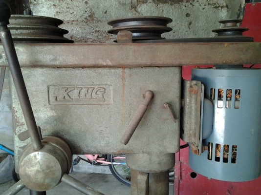 ขายแท่นสว่านเจาะเหล็ก King ขนาด teper 1" มือสอง(ตัวใหญ่)