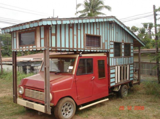 รถบ้านแท้ๆมือเดียวป้ายแดงแจ๋ปีไม่แน่ใจ รถขี่ได้ปกติแต่ต้องระวัง ห้ามพาเด็กขึ้นบ้านแม่ย่านางไม่ชอบ