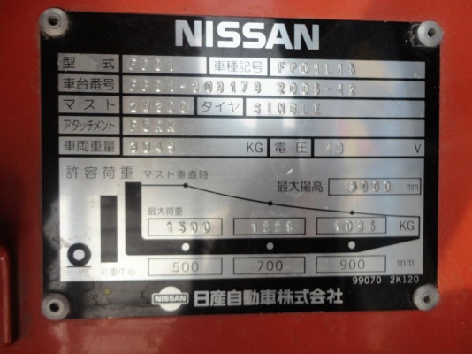 ขายforklift ยี่ห้อ nisasn